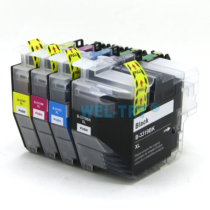 LC3319 чернильный картридж XL для brother MFC-J5330DW MFC-J5730DW MFC-J6530DW MFC-J6730DW MFC-J6930DW, полный набор чернил с чипами