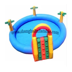 PVC High Quality Inflatable Pool With Children Climbing Inflatable Water Pool For Kids Water Park Fun Play