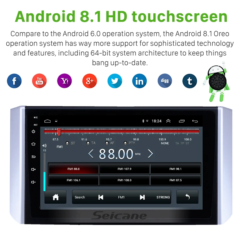Seicane Android 8,1 автомобильный Радио gps мультимедийный блок плеер для- Mitsubishi Xpander поддержка Carplay 3g wifi Зеркало Ссылка