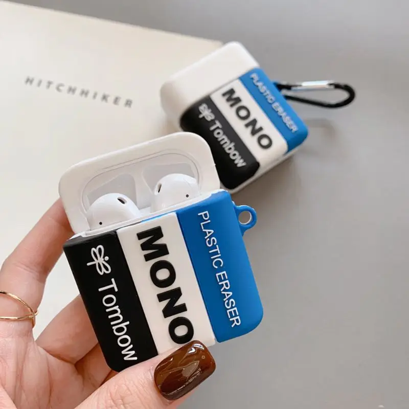 Ластик Защитная крышка беспроводной чехол для наушников для Airpods 12