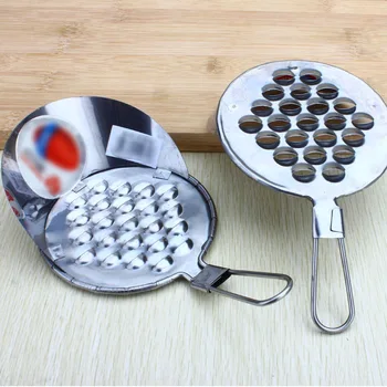 

1pcs Kitchen Supplies Jelly Scraping Scraper Macroporous Stainless Steel Home Jelly Scratch Knife Tool Jelly Bean Cold Noodle