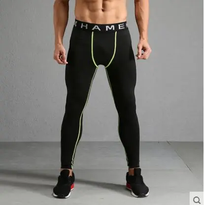 leggings Fanceey спортивное термобелье мужское сексуальное кальсоны быстросохнущее термобелье с длинными рукавами компрессионная рубашка Леггинсы спортивный костюм - Цвет: leggings
