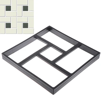 

Garden Walk Pavement Mold DIY Manually Paving Cement Brick Stone Road Concrete Molds Plastic