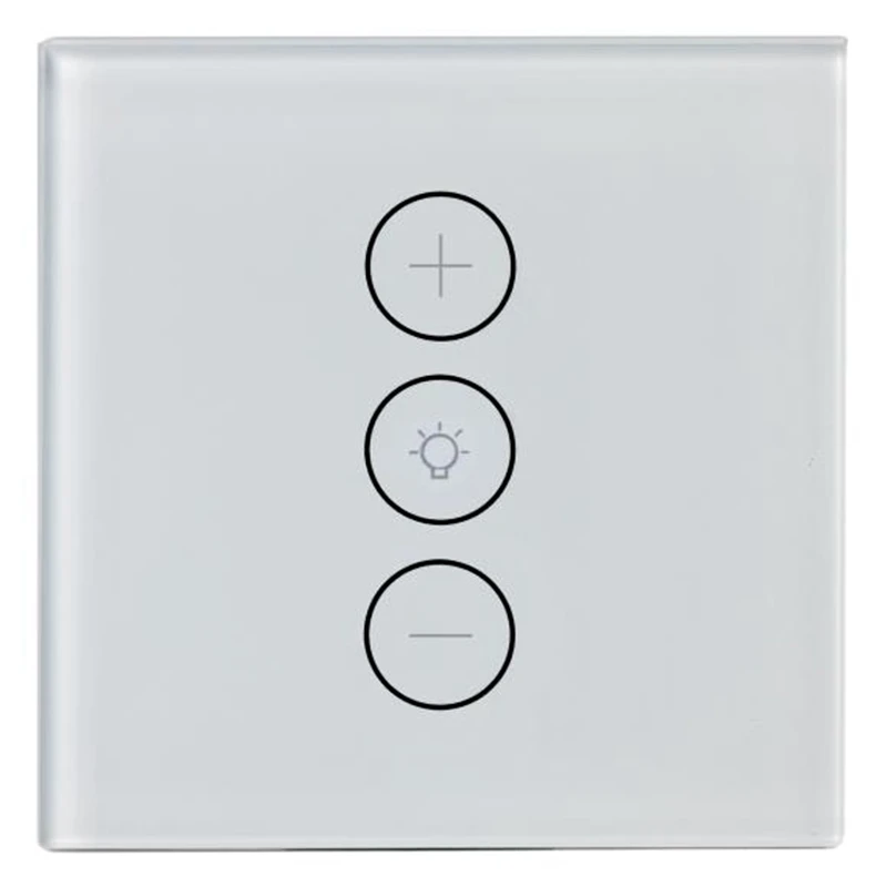 

HOT-Application Control Wifi Smart Stepless Light Switch Dimmer Eu Standard Wall Press Control With Alexa Google Assistant