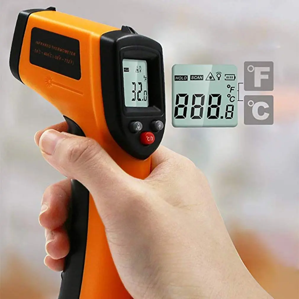 Non-Contact GM320 Infrared Thermometer High Temperature Infrared Thermometer Thermometer Professional Portable Drop Shipping