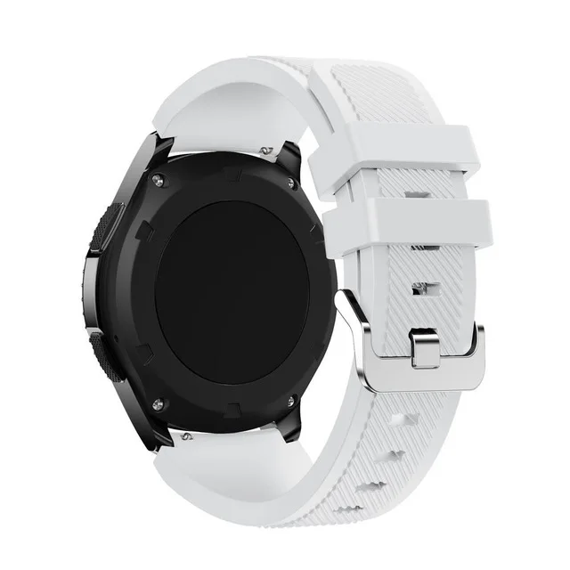 Ремешок для часов samsung Galaxy Watch 46 мм Силиконовый Браслет замена спортивный браслет ремешок Смарт часы Аксессуары 22 мм ремешок - Цвет ремешка: White