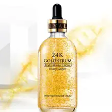 110 мл 24K золотой напряженный увлажняющий экстракт чистая сыворотка с гиалуроновой кислотой против морщин Золотой Nicotinamide жидкое эфирное масло для ухода за кожей