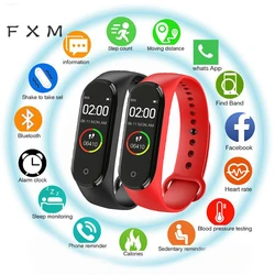 Reloj inteligente para hombre y mujer, pulsera deportiva con pantalla táctil, podómetro, Monitor de frecuencia cardíaca y presión arterial, para niños y parejas