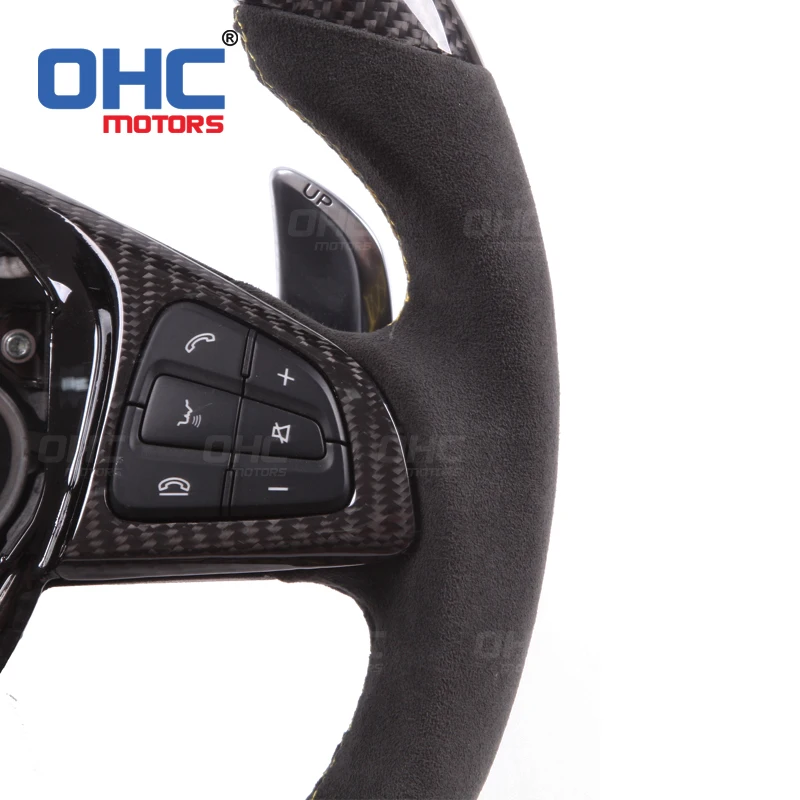 Настоящее углеродное волокно руль для Mercedes Benz W205, S205, C63, S213, W213, X156, C117, X117, W218, X218, C257