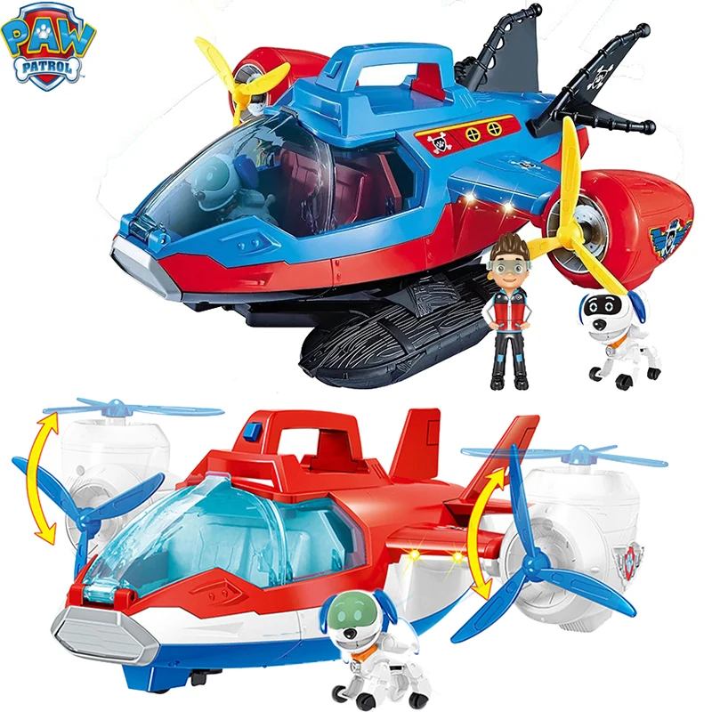 Online Große Spielzeug Paw Patrol Musik Rettungs Flugzeug Juguetes Spielzeug Patrulla Canina Roboter Hund ABS Action Figure Geburtstag Geschenke für Jungen und Mädchen