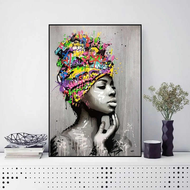 

SELFLESSLY Graffiti Art Canvas Painting Nude Girl Wall Pictures For Living Room Girls Room Nordic Modern Decorative Pictures