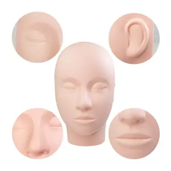 

Massage Mannequin Head Flat Eye Facial Eyelash Eyelash Extension Makeup Practice Cosmetic Model Professional Training Heads Tool