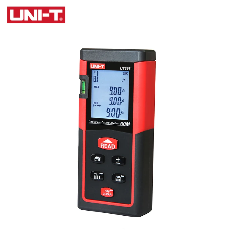 UNI-T UT391+ 60M High Precision Laser Rangefinder Multi-function Distance Measurement Instrument Horizontal Bubble Data Storage UNI-T UT391+ 60M High Precision Laser Rangefinder Multi-function Distance Measurement Instrument Horizontal Bubble Data Storage