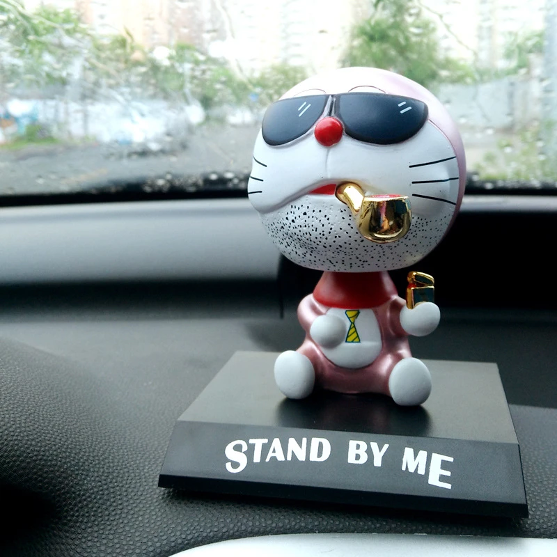 Япония Doraemon косплей фигурки Куклы Doraemon Bobble Head кукла автомобиль ДЕКО модель игрушки подарок на день рождения