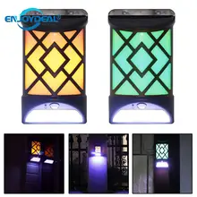 Светодиодный садовый светильник на солнечной батарее мерцающий светильник с датчиком движения настенный светильник Y7