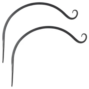 

Wall Hook Hanging Plant Bracket, Plant Hanger for Hanging Bird Feeders, Wind Chimes, Flower Baskets, 2 Pack, 14 Inch