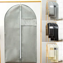 1 шт. чехол для одежды Пылезащитная сумка для хранения вещей для одежды платье костюм одежда пальто Чехол Контейнер органайзер для хранения