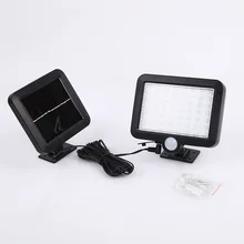 DOZZLOR 56 светодиоды Солнечный настенный светильник движения Сенсор светильник Водонепроницаемый IP65 на открытом воздухе садовый светильник Настенный светильник на открытом воздухе Светильники для крыльца