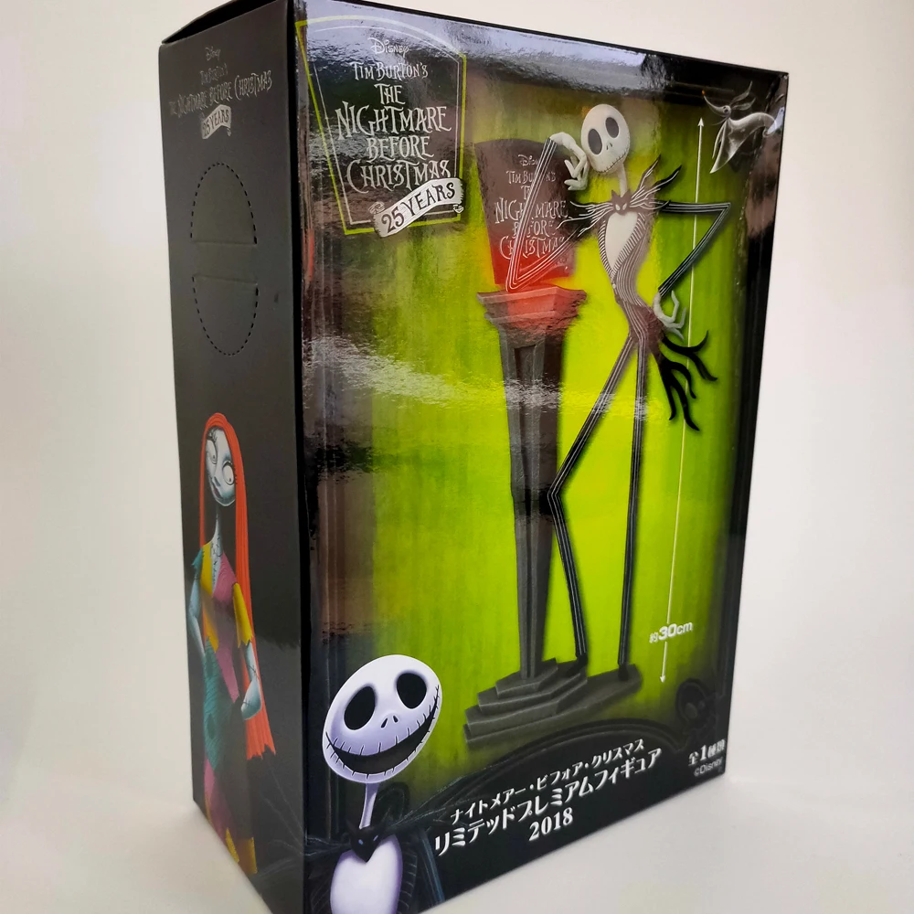 Новый Тим Бёртон фильм Кошмар перед Рождеством 25 лет Jack Skellington 30 см Фигурки Модели
