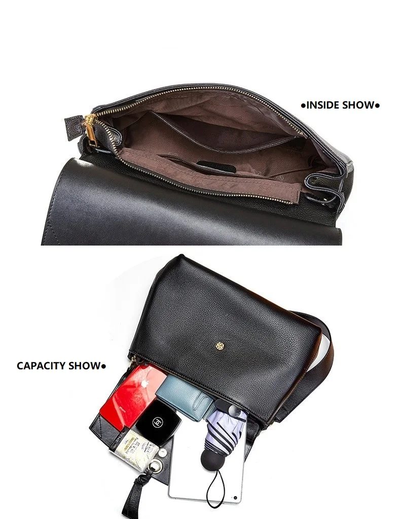 High Quality Genuine Leather Handbags Elegant Women Cross Body Bags New Arrival OL Fashion Shoulder Bags Messenger Bags Hot