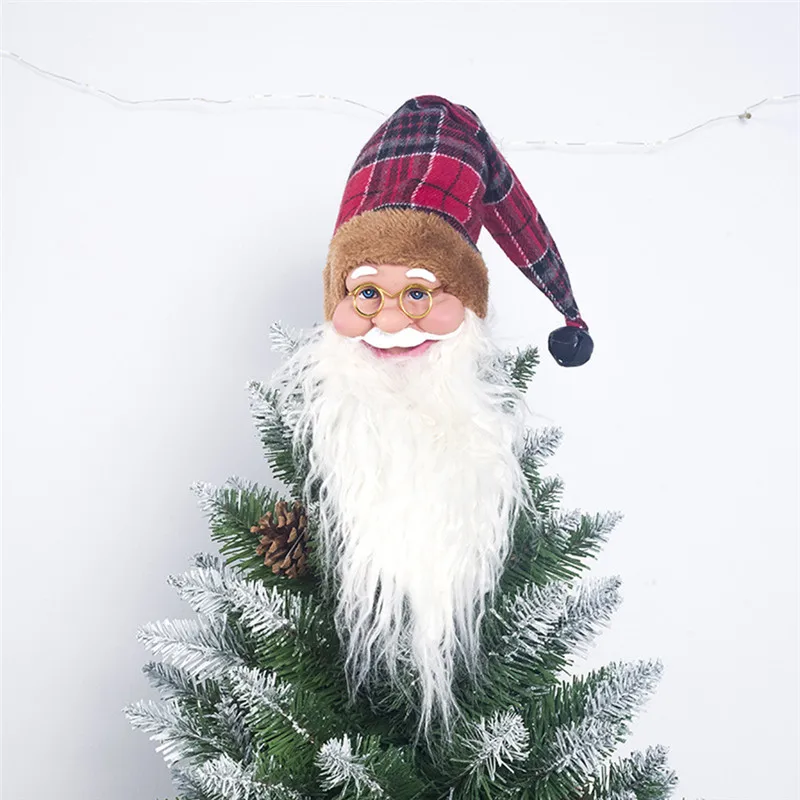 

Christmas Wine Bottle Cover Set 2019 Xmas Santa Christmas Tree Ornament Claus Bottle Decor for New Year Dinner Party