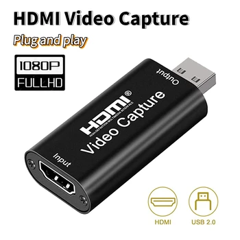 

Mini Video Capture Card Usb 2.0 HDMI to USB Full HD 1080P Direct Transfer and Broadcast