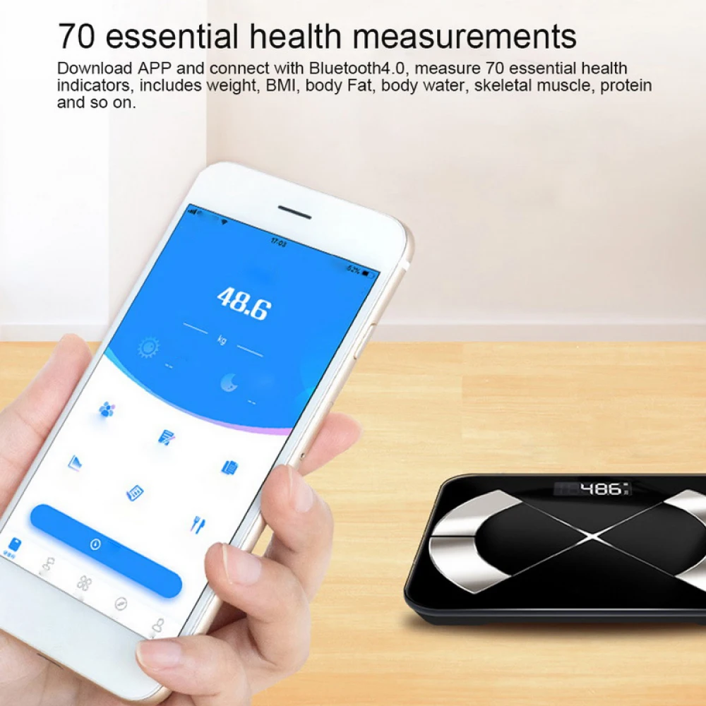 Весы для тела, Bluetooth, для ванной комнаты, напольные весы для тела, весы для жира, умный электронный светодиодный цифровой весы для жира, воды, мышечная масса BMI