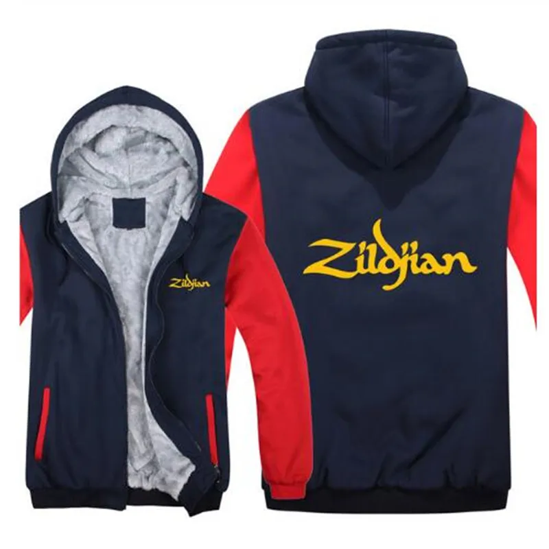 Новинка, зимние толстовки Zildjian, куртка для мужчин, повседневная, толстый флис, хип-хоп толстовки, пуловер для мужчин, большие размеры, 5XL пальто