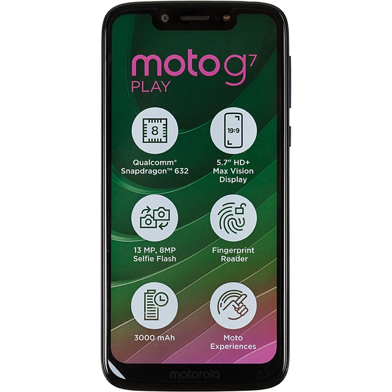 Смартфон Motorola G7 Play XT1952-1 32Gb 2Gb темно-синий 3G 4G 2Sim 5.69" IPS 720x1512 And9.0 13Mpix