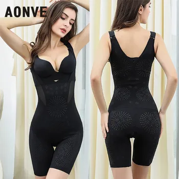 

Aonve Full Body Slimming Shaper Sexy Shapewear Women Belly Shaping Bodysuit Corrective Underwear Seamless Open Crotch Bodyshaper