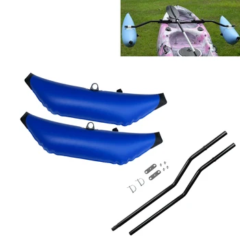 

2 X PVC Inflatable Outrigger Stabilizer & Sidekick Ama Kit For Kayak Fishing