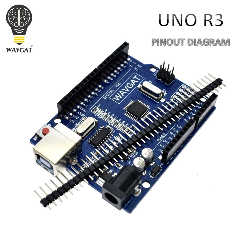 WAVGAT высокое качество один комплект UNO R3 (CH340G) MEGA328P для Arduino + USB кабель ATMEGA328P AU