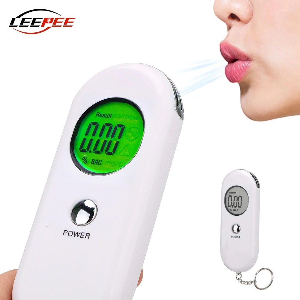 

Portable Breathalyser Alcohol Tester Detection Device Keychain Kit Breath Analyzer Detector Test Tool Motorcycle Car Accessories