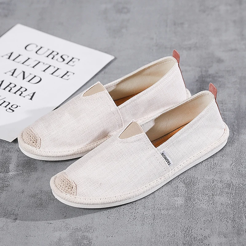 

New men's shoes a pedal lazy tide shoes deodorant canvas casual old Beijing cloth shoes linen
