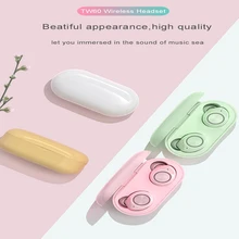OTTWN TW60 TWS беспроводные наушники Bluetooth наушники 5,0 Macaron bluetooth гарнитура iPX5 стерео спортивные водонепроницаемые наушники