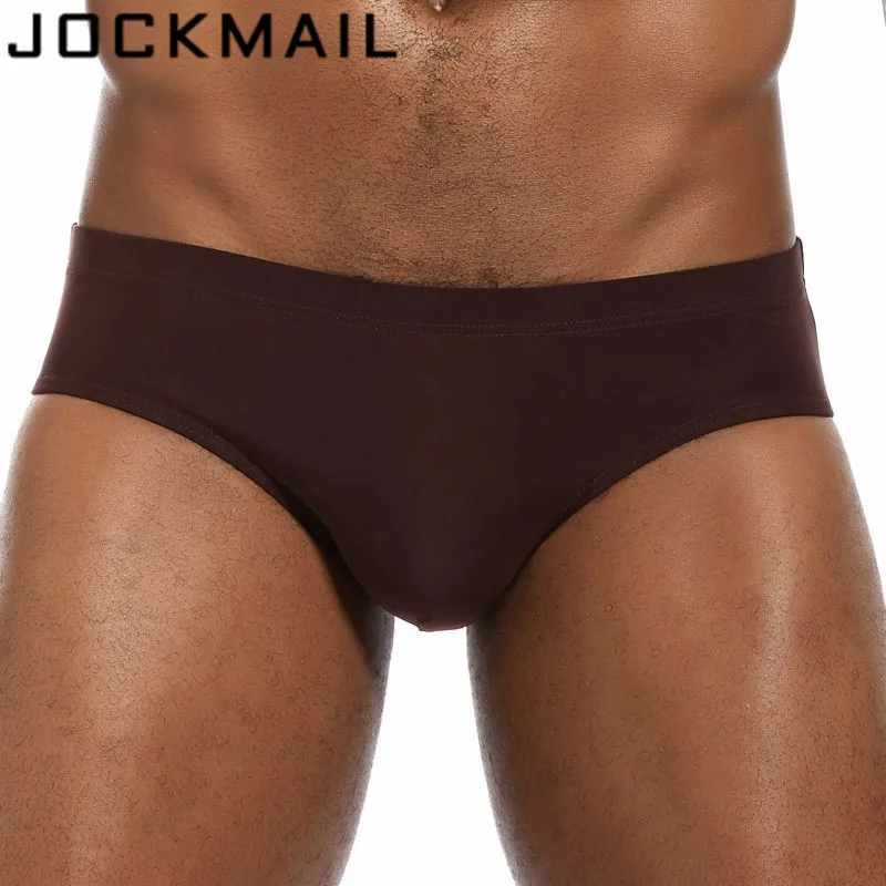 Трусы брифы JOCKMAIL мужские Брендовое пикантное тонкое дышащее бесшовное бикини с