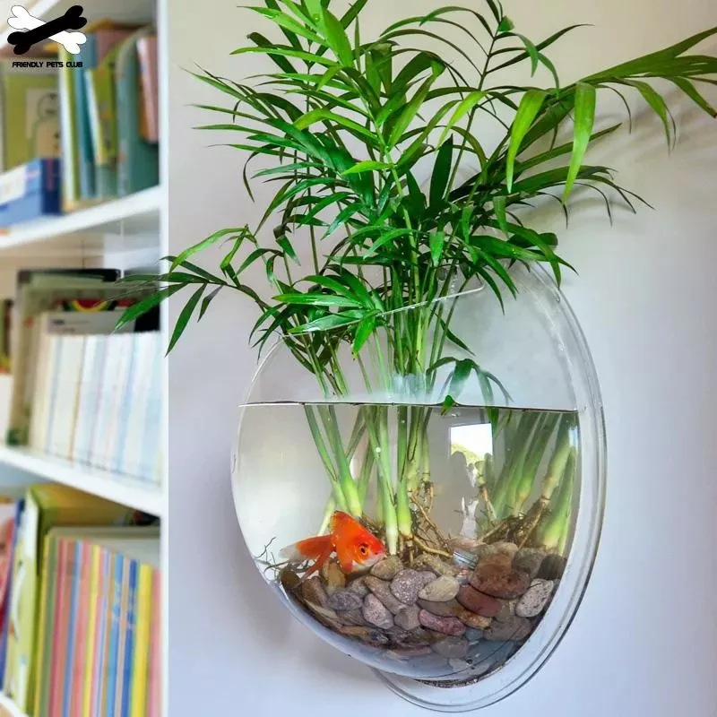 Mount Fish Tank Wall-Hanging Fish Bowl Decoration Planter Pet Supplies Acrylic Aquarium fish aquarium