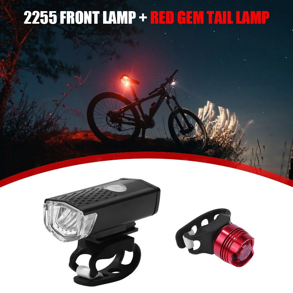 Bike Light Set, Super Bright Usb Rechargeable Bicycle Lights, Ipx4