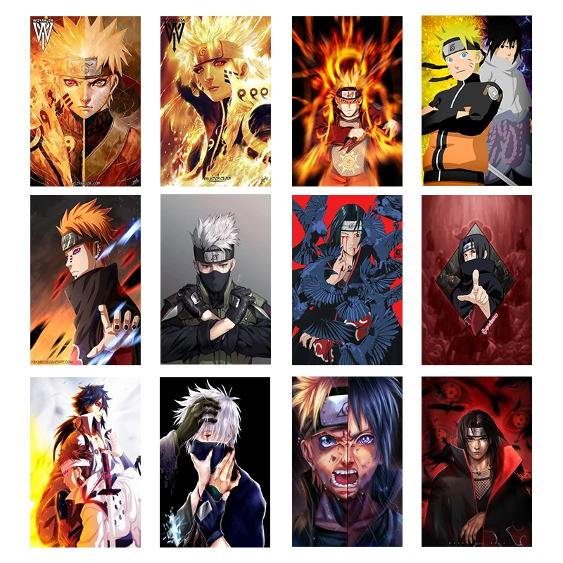 Японское аниме Картина на холсте искусственная роспись и принты картины детская