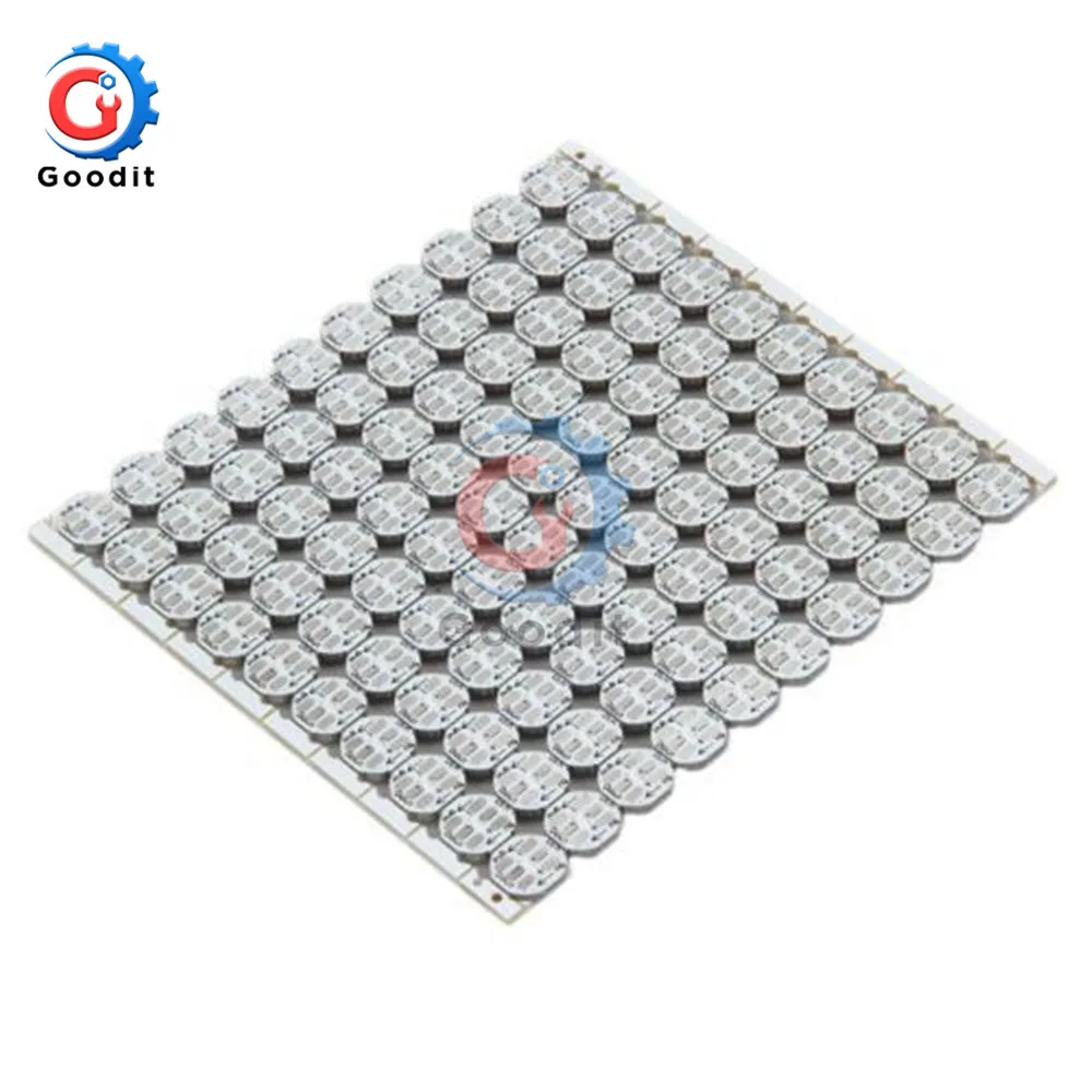 100Pcs DC 5V 3MM x 10MM WS2812B SMD RGB LED Mini PCB Board 5050 Chip Built-in IC-WS2812 Top Quality Full color soft lights a lamp strip Indoor/outdoor LED video irregular screen