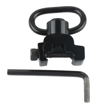 

QD Sling Swivel Mount Push Button Quick Release1-1/4" Weaver Or Rail Mounted Set for 20mm Picatinny Rail Rifle Sight Hunting