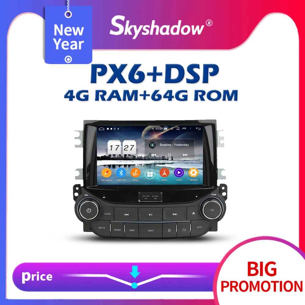 PX6 DSP Android 10 0 4 Гб + 64 ГБ Автомобильный dvd плеер Wifi IPS Bluetooth 5 RDS Авто радио GPS карта | Мультимедиаплеер для авто -32980708685