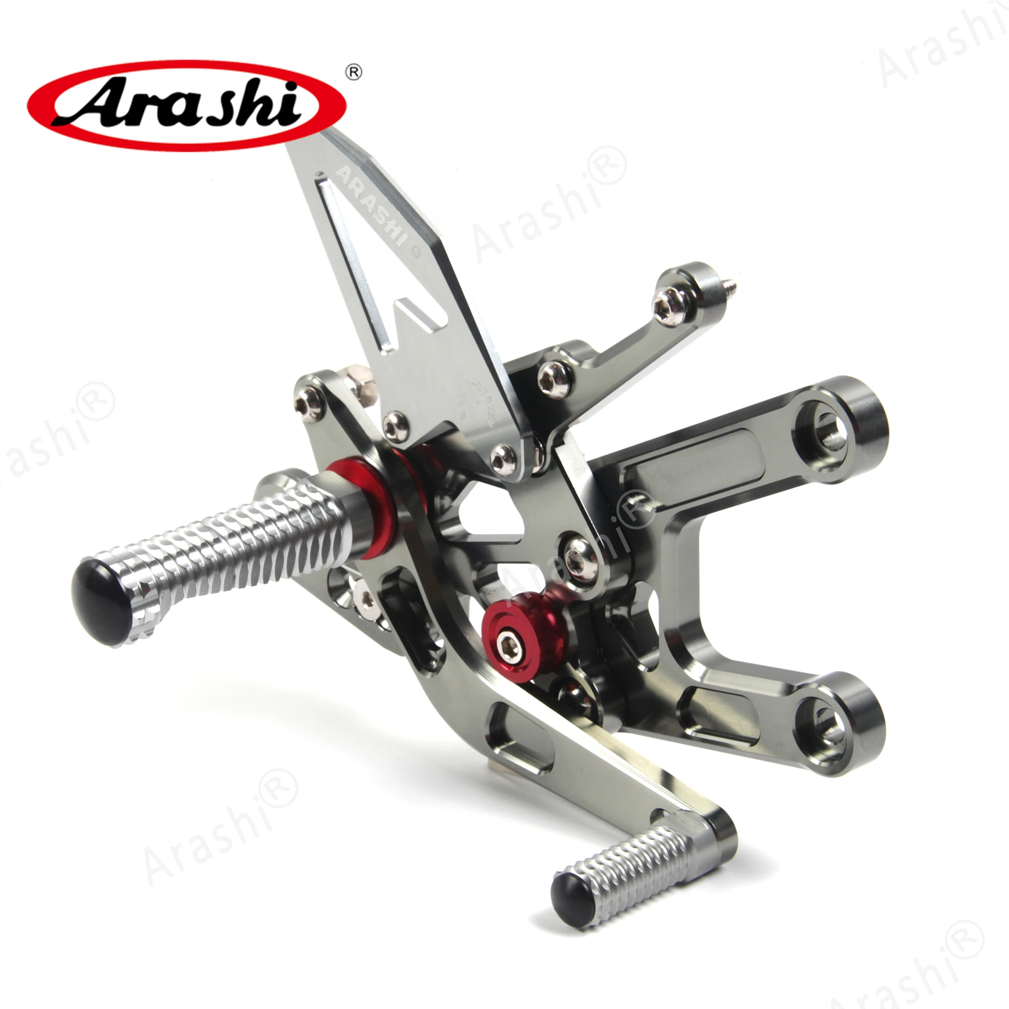 Arashi CNC Алюминиевые Регулируемые подножки мотоциклетные подножки для YAMAHA YZF R6 Rider Rearset YZF-R6 R 6 600cc часть