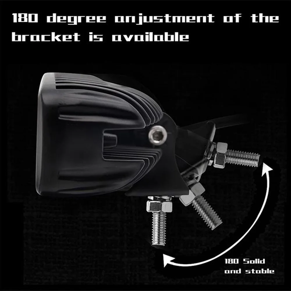 

6-LED Work Light Spotlight Strobe Lamp Bar Off-Road Bulbs 18w 6000K DC 12V-24V