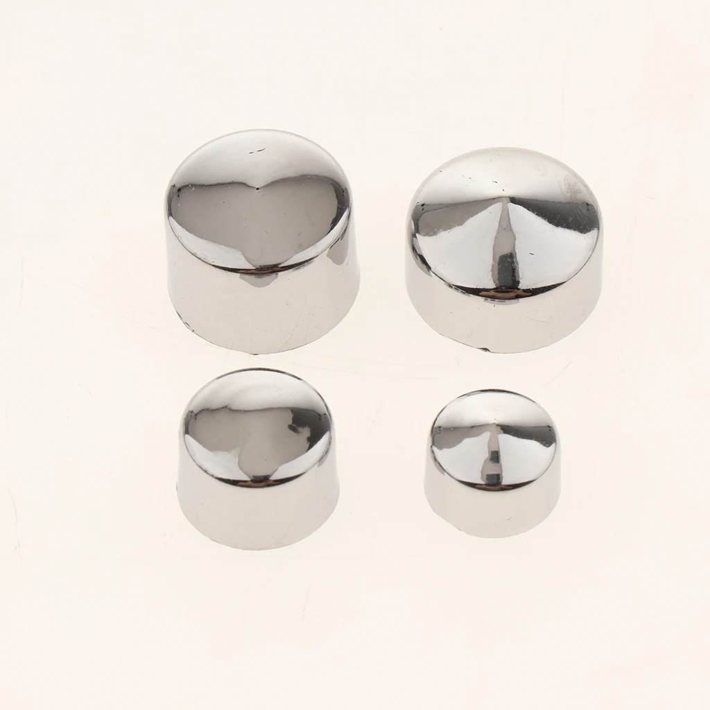 80 Pieces Chrome Bolt Toppers Cap Cover for Harley FLT/FLH Motorcycle Replacement