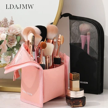 

Household Lazy Fashion Bucket Hard Box Cosmetic Brush Bag Travel Cosmetic Storage Bag Makeup Tool Organizer