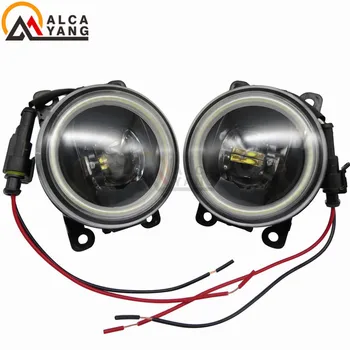 

Car DRL Daytime Running Light 90mm Round For Ford Focus MK2/3 Fusion Fiesta Tourneo Transit 2001-2015 Spotlight Angel Eye .
