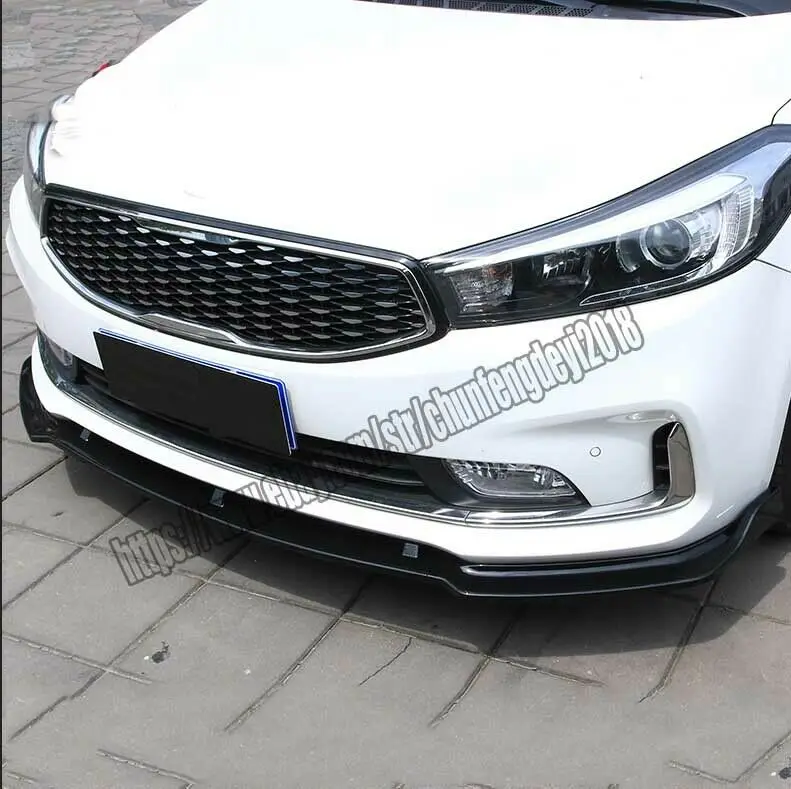 Автомобильные аксессуары для модификации, черные, для KIA K3, передний бампер, для губ, сплиттер, 3 шт