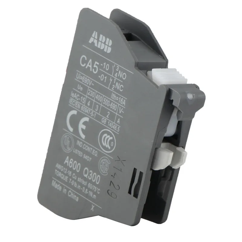 ABB AC Контактор вспомогательный контакт приложение CA5-01 1NC CA5-10 1NO CAL5-11 1NO1NC CAL18-11 1NO1NC модуль