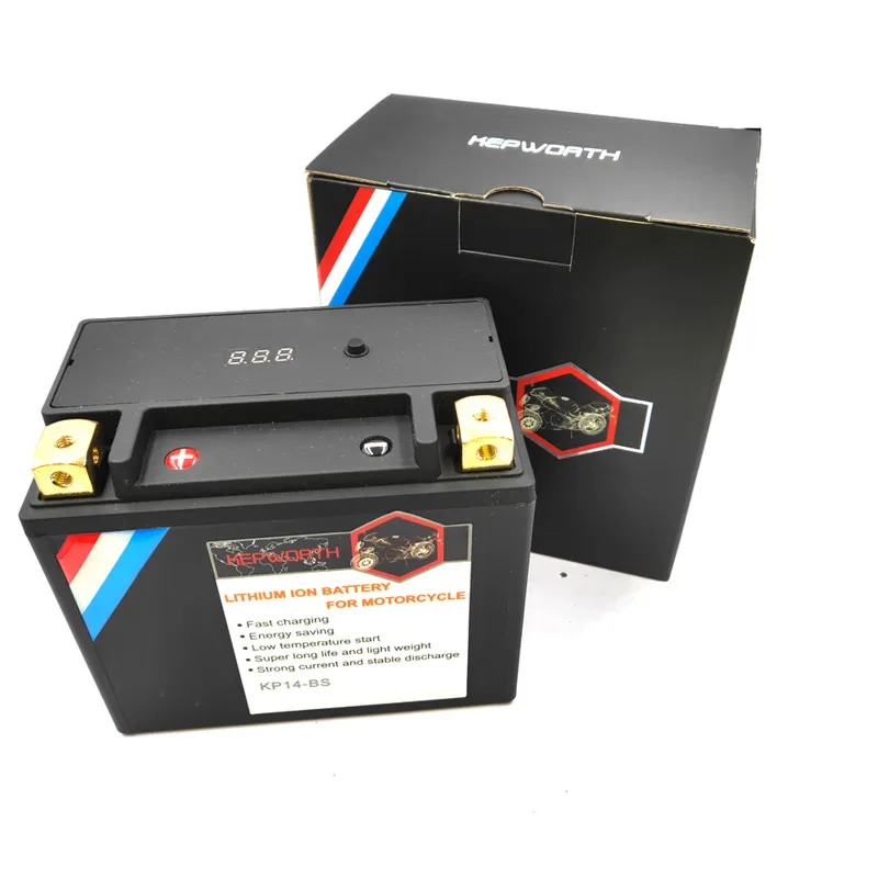 Motorcycle lithium phosphate battery KP14-BS Starter LiFePO4 CCA 520A 12V 10Ah Replace ETX14-BS YTX14 YTX14-BS